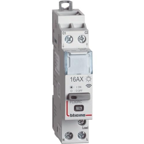 Bticino FC80RC Relais DIN Smart für Lichtsteuerung bis 16A, 1 Modul von Bticino