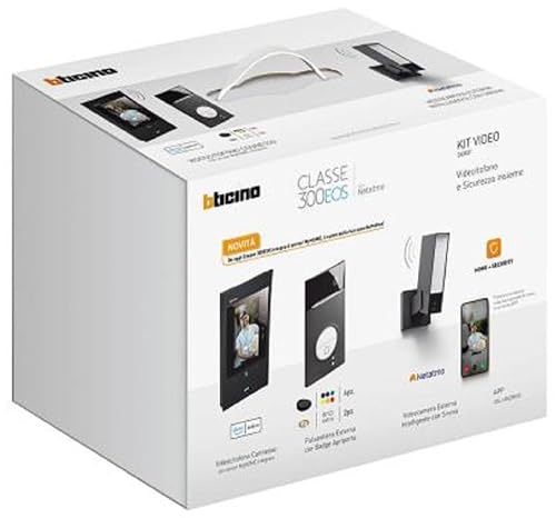 Bticino Interne Video-Türsprechanlage und Außenplatz, Kit Klasse 300EOS mit Netatmo, einfache Installation, kompatibel mit Alexa von Bticino