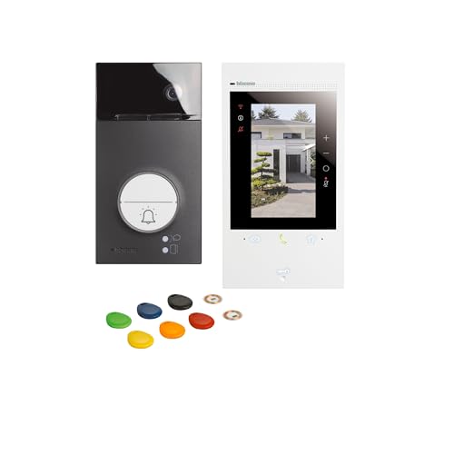 Bticino Video-Türsprechanlage für innen und außen, Kit Klasse 300EOS mit Netatmo, einfache Installation, kompatibel mit Alexa von Bticino