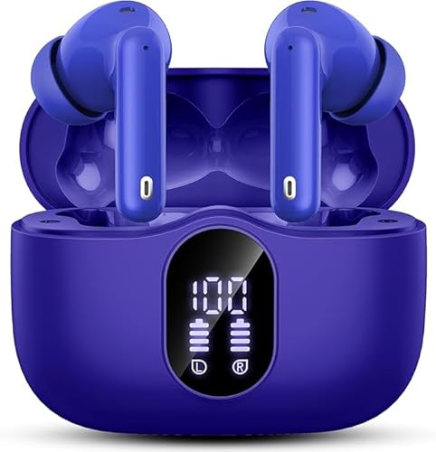 Bluetooth Kopfhörer, Kopfhörer Kabellos Bluetooth 5.3 Sport In Ear Kopfhörer mit 4 Mikrofon, 40 std Spielzeit, LED-Anzeige, ENC Lärmreduzierung, HiFi Stereo Ohrhörer für Arbeit und Studium Bluetooth Kopfhörer, Kopfhörer Kabellos Bluetooth 5.3 Sport In Ear Kopfhörer mit 4 Mikrofon, 40 std Spielzeit, LED-Anzeige, ENC Lärmreduzierung, HiFi Stereo Ohrhörer für Arbeit und Studium von Btootos