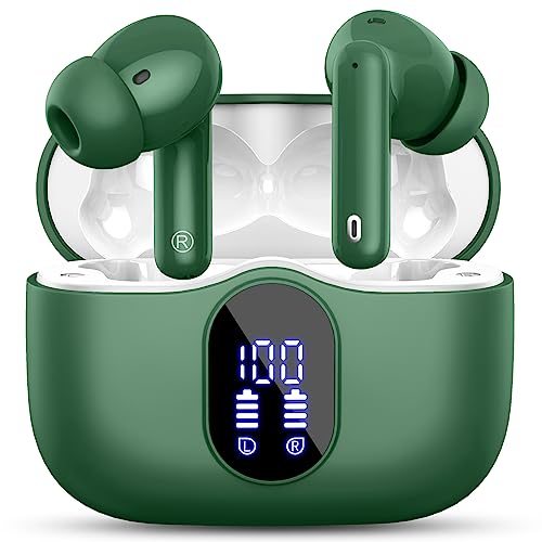 Bluetooth 5.3 Kopfhörer, kabellos, mit 4 ENC, Geräuschunterdrückung, Mikrofon, Bluetooth-Kopfhörer, HiFi-Stereo-Sound, 36 Stunden Wiedergabezeit, IP7 wasserdicht, LED-Display, Touch-Steuerung Bluetooth 5.3 Kopfhörer, kabellos, mit 4 ENC, Geräuschunterdrückung, Mikrofon, Bluetooth-Kopfhörer, HiFi-Stereo-Sound, 36 Stunden Wiedergabezeit, IP7 wasserdicht, LED-Display, Touch-Steuerung von Btootos