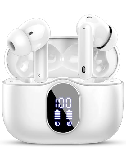 Bluetooth Kopfhörer, Kopfhörer Kabellos Bluetooth 5.3 Sport In Ear Kopfhörer mit 4 Mikrofon, 40 std Spielzeit, LED-Anzeige, ENC Lärmreduzierung, HiFi Stereo Ohrhörer für Arbeit und Studium Bluetooth Kopfhörer, Kopfhörer Kabellos Bluetooth 5.3 Sport In Ear Kopfhörer mit 4 Mikrofon, 40 std Spielzeit, LED-Anzeige, ENC Lärmreduzierung, HiFi Stereo Ohrhörer für Arbeit und Studium von Btootos