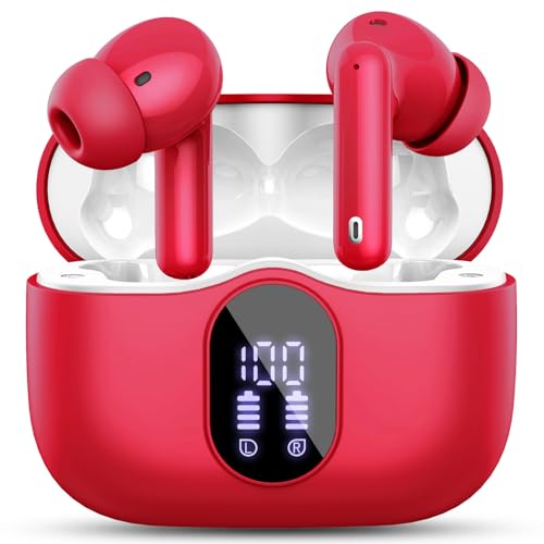Bluetooth Kopfhörer, Kopfhörer Kabellos Bluetooth 5.3 Sport In Ear Kopfhörer mit 4 Mikrofon, 40 std Spielzeit, LED-Anzeige, ENC Lärmreduzierung, HiFi Stereo Ohrhörer für Arbeit und Studium von Btootos
