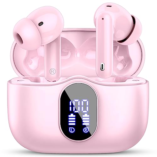 Bluetooth Kopfhörer, Kopfhörer Kabellos Bluetooth 5.3 Sport In Ear Kopfhörer mit 4 Mikrofon, 40 std Spielzeit, LED-Anzeige, ENC Lärmreduzierung, HiFi Stereo Ohrhörer für Arbeit und Studium Bluetooth Kopfhörer, Kopfhörer Kabellos Bluetooth 5.3 Sport In Ear Kopfhörer mit 4 Mikrofon, 40 std Spielzeit, LED-Anzeige, ENC Lärmreduzierung, HiFi Stereo Ohrhörer für Arbeit und Studium von Btootos