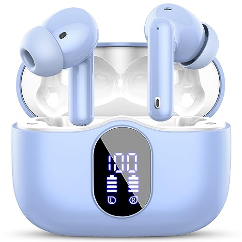 Bluetooth Kopfhörer, Kopfhörer Kabellos Bluetooth 5.3 Sport In Ear Kopfhörer mit 4 Mikrofon, 40 std Spielzeit, LED-Anzeige, ENC Lärmreduzierung, HiFi Stereo Ohrhörer für Arbeit und Studium von Btootos