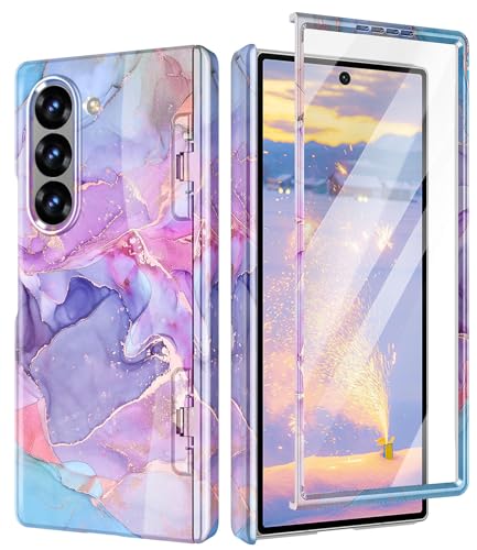 Btscase Schutzhülle für Samsung Galaxy Z Fold 6, magnetisch, mit Scharnierschutz, integrierter Front-Displayschutz, kompatibel mit MagSafe, Marmor, schlank, stoßfest, für Damen und Herren, Rosa Btscase Schutzhülle für Samsung Galaxy Z Fold 6, magnetisch, mit Scharnierschutz, integrierter Front-Displayschutz, kompatibel mit MagSafe, Marmor, schlank, stoßfest, für Damen und Herren, Rosa von Btscase