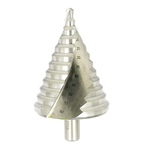Btstil 6-60mm HSS Stufenbohrer, 12 Stufen Größe Großer HSS Kobaltkegel Bohrwerkzeug Schälbohrer für Metall Holz Kunststoff Btstil 6-60mm HSS Stufenbohrer, 12 Stufen Größe Großer HSS Kobaltkegel Bohrwerkzeug Schälbohrer für Metall Holz Kunststoff von Btstil