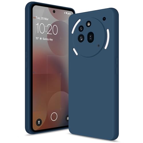 Btstring Hülle für Nothing Phone 3A Pro, Hochwertiges Silikon Case, Ganzkörper Handyhülle mit Seidig-Weicher Berühren, Kratzfestes Weiches Mikrofaserfutter (Blau) von Btstring