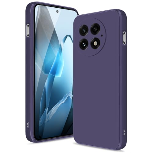 Btstring Hülle für OnePlus 13, Hochwertiges Silikon Case, Ganzkörper Handyhülle mit Seidig-Weicher Berühren, Kratzfestes Weiches Mikrofaserfutter (Lila) von Btstring