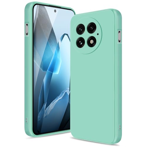 Btstring Hülle für OnePlus 13, Hochwertiges Silikon Case, Ganzkörper Handyhülle mit Seidig-Weicher Berühren, Kratzfestes Weiches Mikrofaserfutter (Matcha Grün) von Btstring