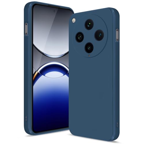 Btstring Hülle für Oppo Find X8 Pro, Hochwertiges Silikon Case, Ganzkörper Handyhülle mit Seidig-Weicher Berühren, Kratzfestes Weiches Mikrofaserfutter (Blau) von Btstring