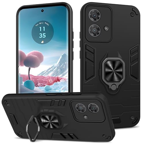 Btstring Hülle kompatibel mit Motorola Edge 40 NEO, Militär Standard Stoßfest Handyhülle Case Hybrid Metall Ring Halter Schutzhülle Handy Hüllen Cover -Schwarz Btstring Hülle kompatibel mit Motorola Edge 40 NEO, Militär Standard Stoßfest Handyhülle Case Hybrid Metall Ring Halter Schutzhülle Handy Hüllen Cover -Schwarz von Btstring