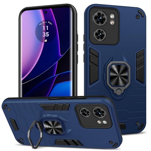 Btstring Hülle kompatibel mit Motorola Moto Edge 40, Militär Standard Stoßfest Handyhülle Case Hybrid Metall Ring Halter Schutzhülle Handy Hüllen Cover -Blau Btstring Hülle kompatibel mit Motorola Moto Edge 40, Militär Standard Stoßfest Handyhülle Case Hybrid Metall Ring Halter Schutzhülle Handy Hüllen Cover -Blau von Btstring