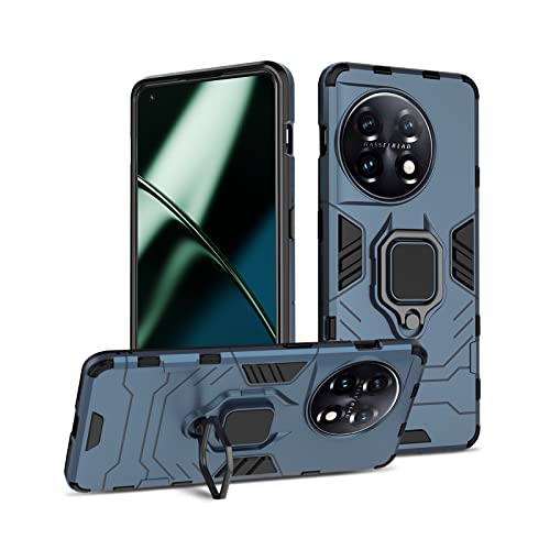 Btstring Hülle kompatibel mit Oneplus 11, Militär Standard Cover Case Standfunktion Handy Hüllen -Blau von Btstring