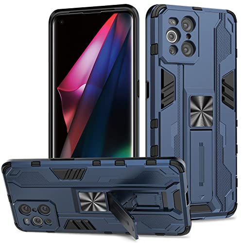 Btstring Hülle kompatibel mit Oppo Find X3/ Oppo Find X3 Pro, Militär Standard Cover Case Standfunktion Handy Hüllen -Blau Btstring Hülle kompatibel mit Oppo Find X3/ Oppo Find X3 Pro, Militär Standard Cover Case Standfunktion Handy Hüllen -Blau von Btstring