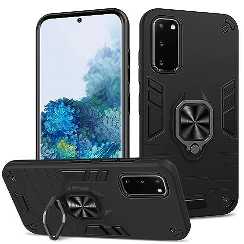 Btstring Hülle kompatibel mit Samsung Galaxy S20, Militär Standard Stoßfest Handyhülle Case Hybrid Metall Ring Halter Schutzhülle Handy Hüllen Cover -Schwarz Btstring Hülle kompatibel mit Samsung Galaxy S20, Militär Standard Stoßfest Handyhülle Case Hybrid Metall Ring Halter Schutzhülle Handy Hüllen Cover -Schwarz von Btstring