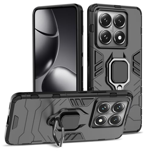 Btstring Hülle kompatibel mit Xiaomi 14T Pro, Militär Standard Stoßfest Handyhülle Case Hybrid Metall Ring Halter Schutzhülle Handy Hüllen Cover -Schwarz Btstring Hülle kompatibel mit Xiaomi 14T Pro, Militär Standard Stoßfest Handyhülle Case Hybrid Metall Ring Halter Schutzhülle Handy Hüllen Cover -Schwarz von Btstring