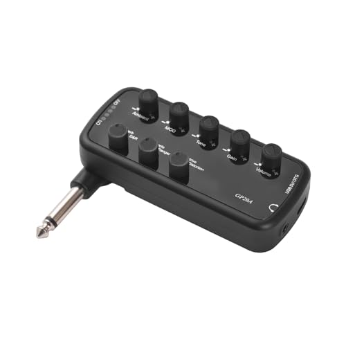 Btuty Gitarrenverstärker, Mini-Verstärker, tragbar, Gitarrenverstärker, Plug and Play, für E-Gitarre, Musikinstrument, 3 Simulationen, eingebaute Lautsprecher Btuty Gitarrenverstärker, Mini-Verstärker, tragbar, Gitarrenverstärker, Plug and Play, für E-Gitarre, Musikinstrument, 3 Simulationen, eingebaute Lautsprecher von Btuty
