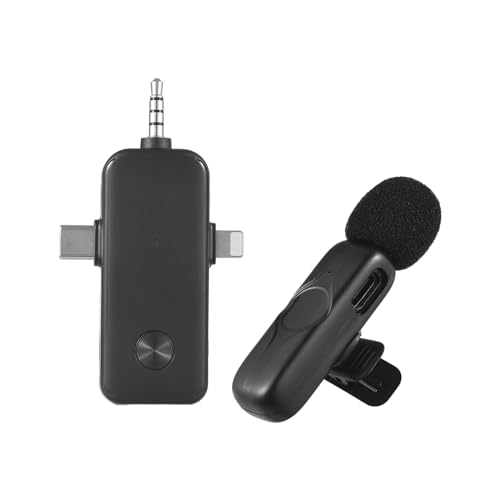 Btuty Kabelloses Mikrofonsystem Doppelmikrofon Rauschunterdrückung Integrierter DSP-Chip 2,4 GHz Drahtlose Übertragung Professionelles Halsband Clip Mikrofon Btuty Kabelloses Mikrofonsystem Doppelmikrofon Rauschunterdrückung Integrierter DSP-Chip 2,4 GHz Drahtlose Übertragung Professionelles Halsband Clip Mikrofon von Btuty