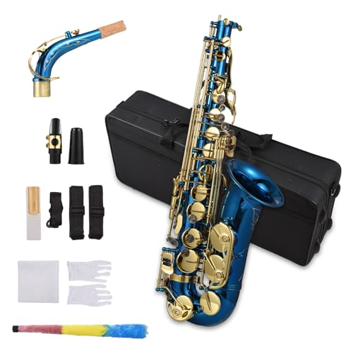 Btuty Messing-Saxophon mit Gravur Eb E-Flat Altsaxophon Abalone Muschel Tasten Blasinstrument mit Tasche Handschuhe Reinigungstuch Gürtel Bürste Btuty Messing-Saxophon mit Gravur Eb E-Flat Altsaxophon Abalone Muschel Tasten Blasinstrument mit Tasche Handschuhe Reinigungstuch Gürtel Bürste von Btuty