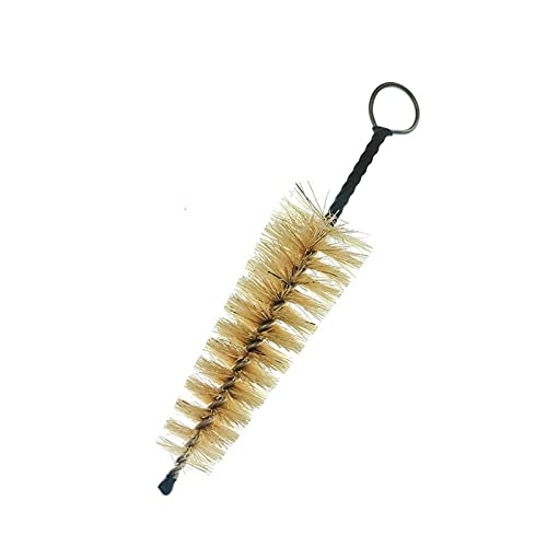 Btuty Mundstück Reinigungsbürste Metallgriff Borsten Sax Trompete Klarinette Mundstück Reiniger Bürsten Holzblasinstrumente Zubehör von Btuty