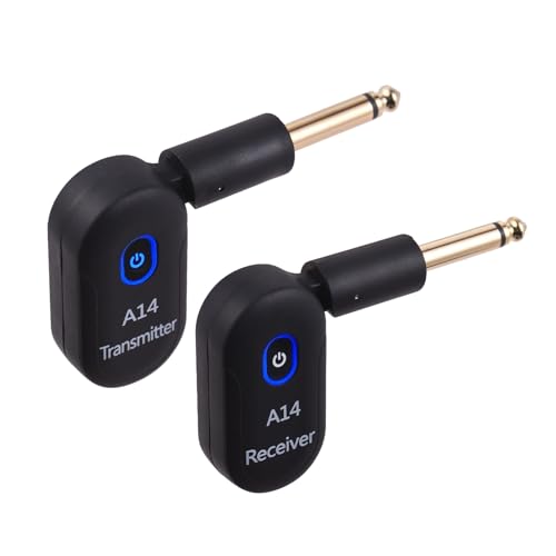 Btuty Plug and Play Kabelloses Gitarrensystem, 90° drehbar Gitarren-Funksender-Empfänger Drahtloses, Gitarrenzubehör, Gitarrenkabel Kabelloses Basskabel für Gitarre Bass elektronische Instrumente Btuty Plug and Play Kabelloses Gitarrensystem, 90° drehbar Gitarren-Funksender-Empfänger Drahtloses, Gitarrenzubehör, Gitarrenkabel Kabelloses Basskabel für Gitarre Bass elektronische Instrumente von Btuty