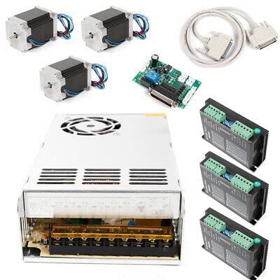 3 Achse Nema 23 Schrittmotor 270 Oz.In Bipolare + Schrittmotortreiber Dm542A Kit Gravierende Maschine Schrittmotor+4.2A Power Doppelachse Treiber Anzug Stepper Motor Driver Supply Diy Cnc Motors von BuRuiYoten