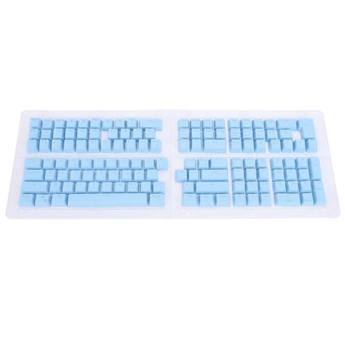 Französische Tastatur-Tastenkappen mit 132 Tasten, minimalistische mechanische Tastatur-Tastenkappen, lichtdurchlässige Tastenkappen für 61, 64, 68, 84, 87, 96, 98, 100, 104, 108 (Blue) von Buachois