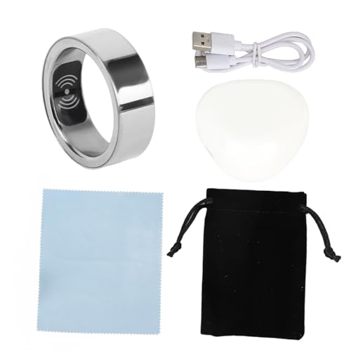 Buachois Gesundheits Tracker Ring, Smart Gesundheitsring, Intelligenter Schrittzähler, Multifunktions Fitness Schlaf Tracker Ring Schrittzähler Gesundheits Tragbarer Fitness Schlaf Tracker (21mm) von Buachois