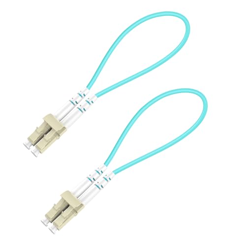 Buacoz LC/UPC Glasfaser-Loopback-Testerkabel, OM3 Multimode-Duplex, 50/125 μm, Glasfaser-Loopback-Adapter, für selbsttestende SFP-Module oder Netzwerkgeräte, 2 Stück Buacoz LC/UPC Glasfaser-Loopback-Testerkabel, OM3 Multimode-Duplex, 50/125 μm, Glasfaser-Loopback-Adapter, für selbsttestende SFP-Module oder Netzwerkgeräte, 2 Stück von Buacoz