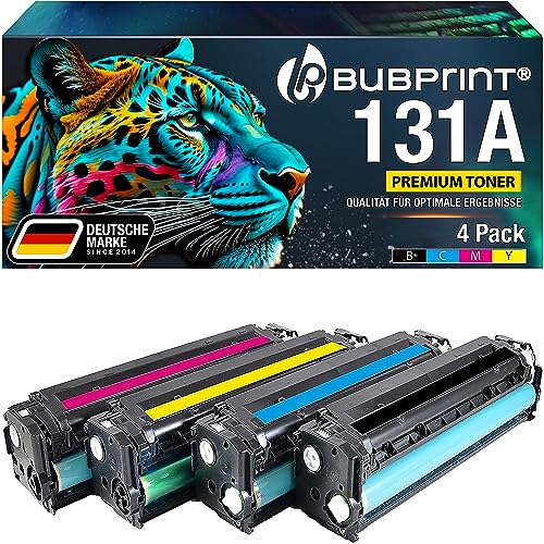 Bubprint 131X kompatibel als Ersatz für 4 Toner HP 131A HP 131X für HP Laserjet Pro 200 Color MFP M276nw Toner M276n M251n M251nw Color Laserjet Pro CM1415fn CM1415fnw CM1312 CP1525 CP1515N von Bubprint