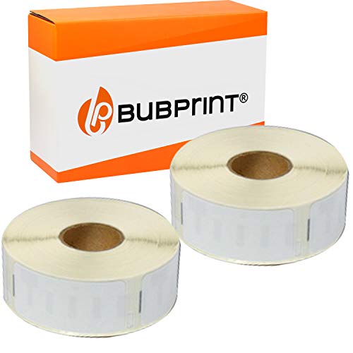 Bubprint 2 Etiketten kompatibel als Ersatz für Dymo 11352 S0722520 für Labelwriter 310 320 330 Turbo 400 Twin Turbo Duo 450 Twin Turbo Duo SE450 25 mm x 54 mm von Bubprint