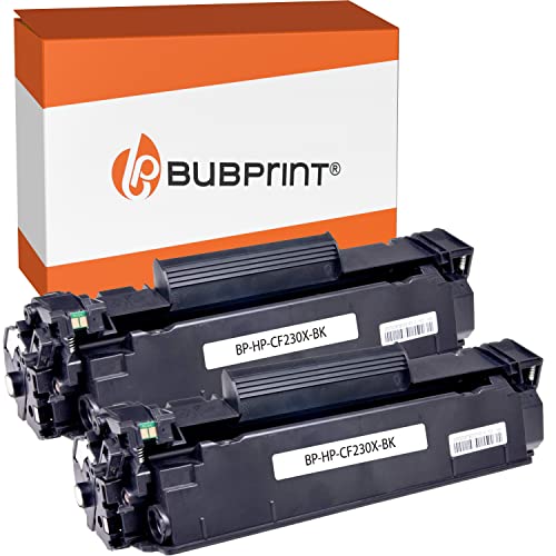 Bubprint 2 Toner kompatibel als Ersatz für HP CF230X 30X für Laserjet Pro M203 M203dn M203dw M220 Series MFP M227fdn M227fdw M227sdn 3.500 Seiten Schwarz / Black von Bubprint