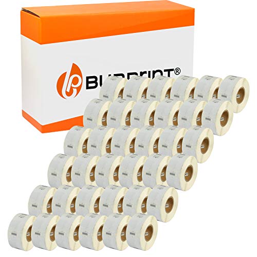 Bubprint 30 Etiketten kompatibel als Ersatz für Dymo 11353 S0722530 für Labelwriter 310 320 330 Turbo 400 Twin Turbo Duo 450 Twin Turbo Duo SE450 25X13MM WEISS von Bubprint