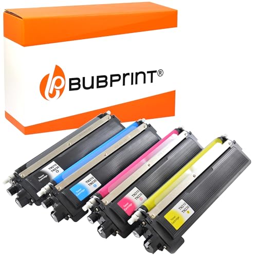 Bubprint 4 Toner kompatibel als Ersatz für Brother TN-230 TN-230BK TN-230C TN-230M TN-230Y für DCP-9010CN HL-3040CN HL-3070CW MFC-9120CN MFC-9320CW Schwarz Cyan Magenta Gelb von Bubprint