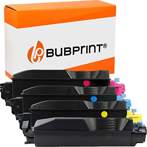 Bubprint 4 Toner kompatibel als Ersatz für Kyocera TK-5140 TK-5140K TK-5140C TK-5140M TK-5140Y für Ecosys M6030CDN M6530CDN P6130CDN Schwarz Cyan Magenta Gelb von Bubprint