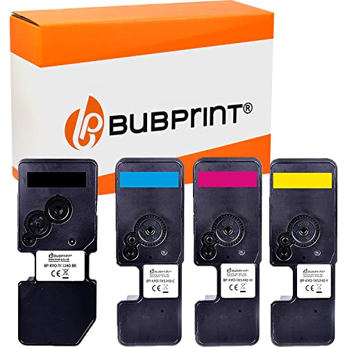 Bubprint 4 Toner kompatibel als Ersatz für Kyocera TK-5240 TK5240 für Ecosys M5526cdw M5526cdn P5026cdw P5026cdn TK 5240 Schwarz Cyan Magenta Gelb Multipack von Bubprint