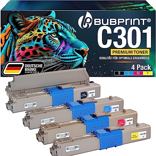 Bubprint 4 Toner kompatibel als Ersatz für Oki C301 C301DN C321 C321DN MC332 MC332DN MC340 MC342 MC342DN MC342DNW - 44973536 44973535 44973534 44973533 Set Bubprint 4 Toner kompatibel als Ersatz für Oki C301 C301DN C321 C321DN MC332 MC332DN MC340 MC342 MC342DN MC342DNW - 44973536 44973535 44973534 44973533 Set von Bubprint