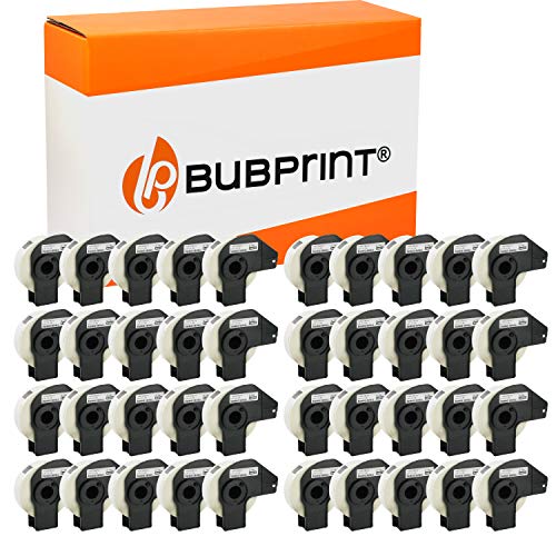 Bubprint 40 Etiketten kompatibel als Ersatz für Brother DK-11204 DK 11204 für P-Touch QL1050 QL1060N QL500 QL550 QL560 QL570 QL580N QL700 QL710W QL720NW 17x54mm von Bubprint