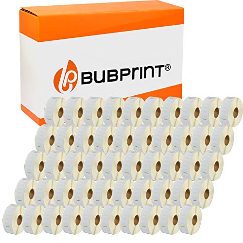 Bubprint 50 Etiketten kompatibel als Ersatz für Dymo 11352 S0722520 für Labelwriter 310 320 330 Turbo 400 Twin Turbo Duo 450 Twin Turbo Duo SE450 25 mm x 54 mm von Bubprint