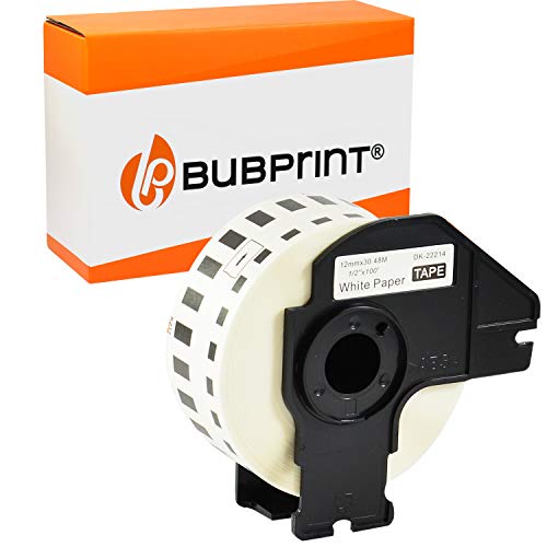 Bubprint Etiketten kompatibel als Ersatz für Brother DK-22214 DK 22214 für P-Touch QL1050 QL1060N QL500BW QL550 QL560 QL570 QL580N QL700 QL710W QL720NW QL810W von Bubprint