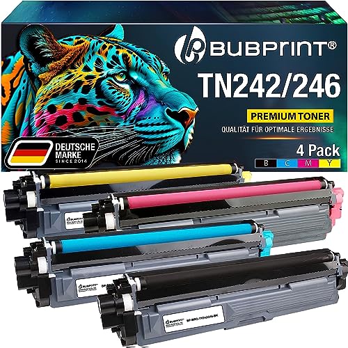 Bubprint TN242 TN246 kompatibel als Ersatz für Toner Brother TN-242 TN-246 für DCP-9017CDW DCP-9022CDW HL-3142CW HL-3152CDW HL-3172CDW MFC-9142CDN MFC-9332CDW MFC-9342CDW Multipack 5er-Pack von Bubprint