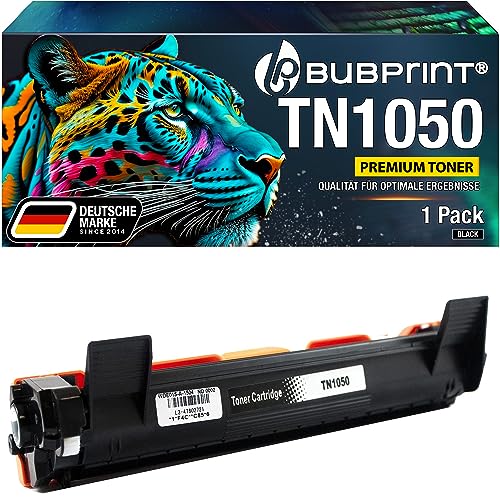 Bubprint Toner kompatibel als Ersatz für Brother TN-1050 TN1050 für DCP-1510 DCP-1512 DCP-1610W DCP-1612W MFC-1810 MFC-1910W HL-1110 HL-1112 HL-1210W HL-1212W Schwarz von Bubprint