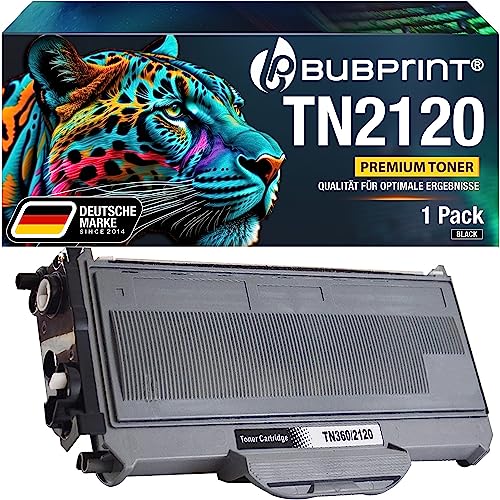 Bubprint Toner kompatibel als Ersatz für Brother TN-2120 für DCP-7030 DCP-7040 DCP-7045N HL-2140 HL-2150N HL-2170 HL-2170W MFC-7320 MFC-7340 MFC-7440N MFC-7840W Schwarz von Bubprint