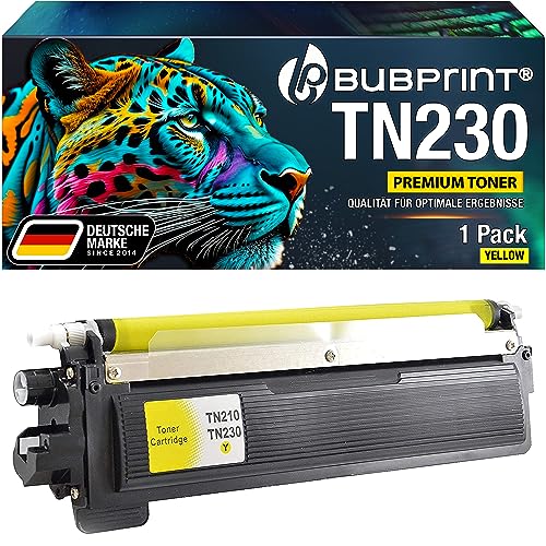 Bubprint Toner kompatibel als Ersatz für Brother TN-230Y TN-230 für DCP-9010CN HL-3040CN HL-3045CN HL-3070CN HL-3070CW HL-3075CW MFC-9120CN MFC-9125CN MFC-9320CW MFC-9325CW Gelb von Bubprint