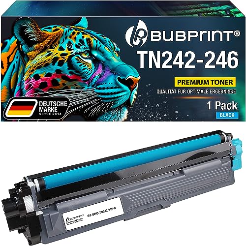 Bubprint Toner kompatibel als Ersatz für Brother TN-242C TN-246C für DCP-9017CDW DCP-9022CDW HL-3142CW HL-3152CDW HL-3172CDW MFC-9142CDN MFC-9332CDW MFC-9342CDW Cyan von Bubprint