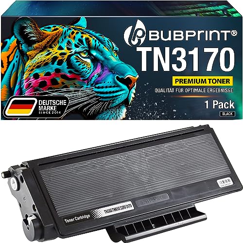 Bubprint Toner kompatibel als Ersatz für Brother TN-3170 für DCP-8060 DCP-8065DN HL-5200 HL-5240 HL-5240L HL-5250 HL-5250DN HL-5270 HL-5270DN HL-5280DW MFC-8460N MFC-8860DN MFC-8870DW Schwarz von Bubprint