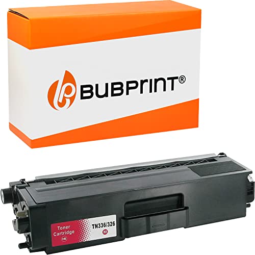 Bubprint Toner kompatibel als Ersatz für Brother TN-326 M TN-326M für MFC-L8850CDW HL-L8350CDW HL-L8350CDWT MFC-L8650CDW HL-L8250CDN MFC-L8850CDW Magenta von Bubprint