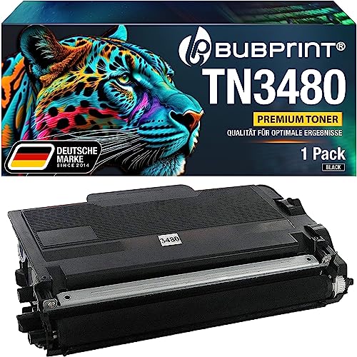 Bubprint Toner kompatibel als Ersatz für Brother TN3480 für HL-L5100DN HL-L5100DNT HL-L5100DNTT MFC-L5750DW HL-L5200DW HL-L5000D MFC-L5700DN HL-L6400DWT DCP-L5500DN HL-L6300DW MFC-L6800DW von Bubprint