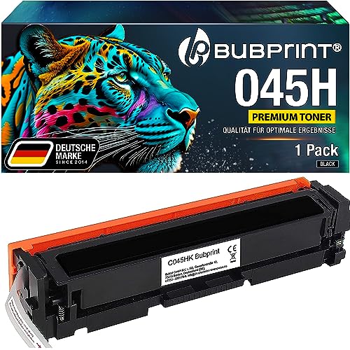 Bubprint Toner kompatibel als Ersatz für Canon 045H 045 H 045HBK 1246C002 i-Sensys LBP611CN LBP612CDW LBP613CDW MF631CN MF632CDW MF633CDW MF634CDW MF635CX Black von Bubprint